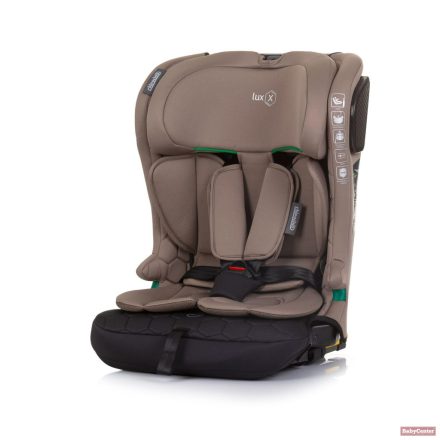 Chipolino Lux X autósülés Isofix 76-150cm - Macadamia