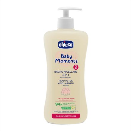 Chicco fürdető Micellás gyapotmagolajjal (94%) Újszülött kortól - sensitive 500ml 